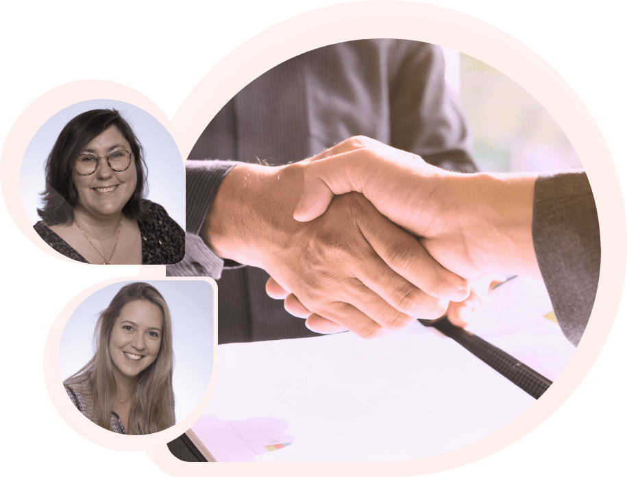 Vision financière éclairée par l’expert-comptable Poignée de main entre entrepreneurs et experts-comptable